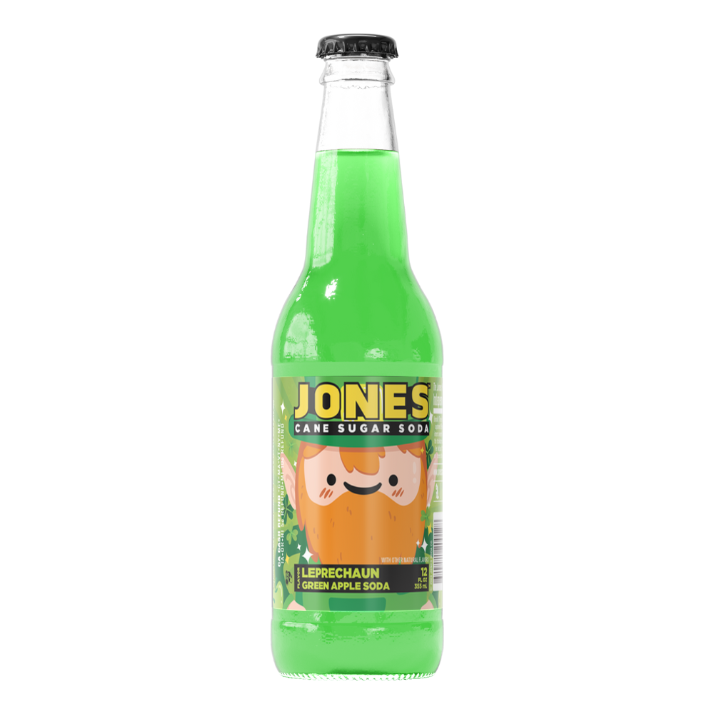 *NEW* JONES Limited Edition Leprechaun & Pot O' Gold Soda 12-pack