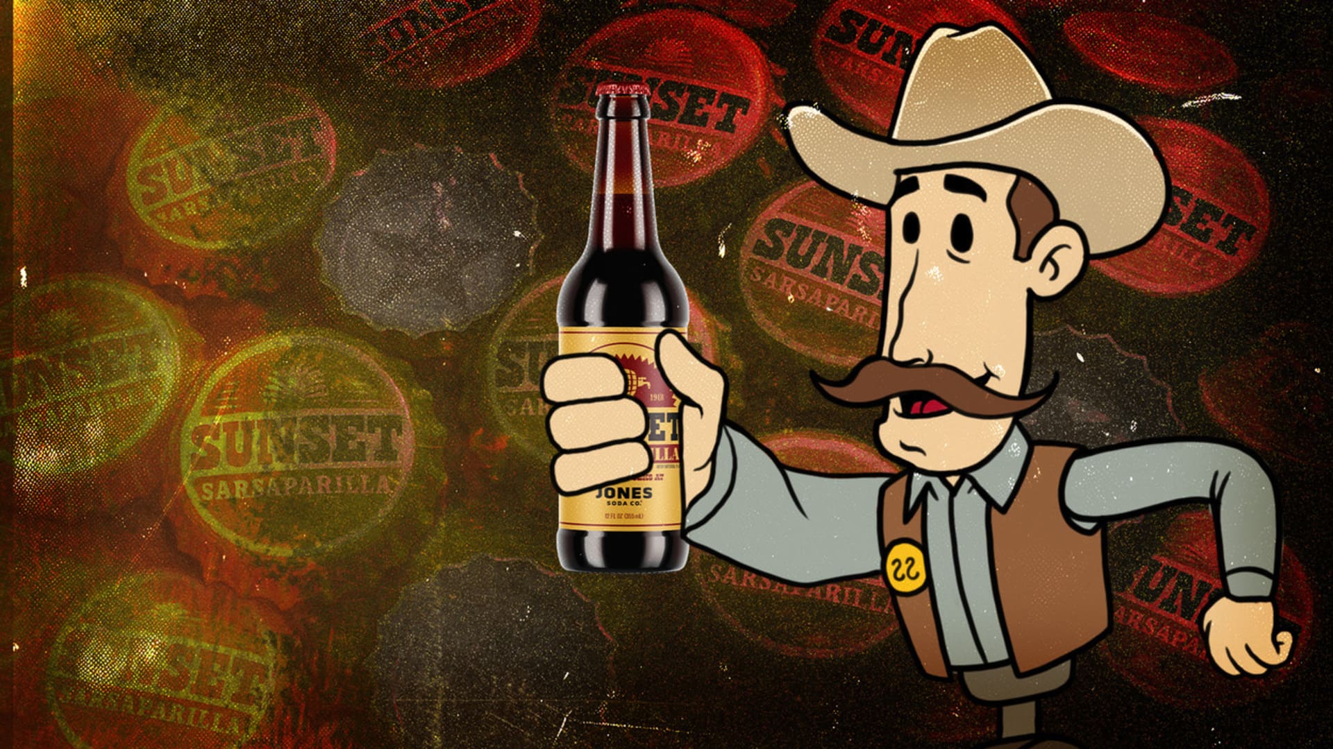 Jones Soda Fallout background