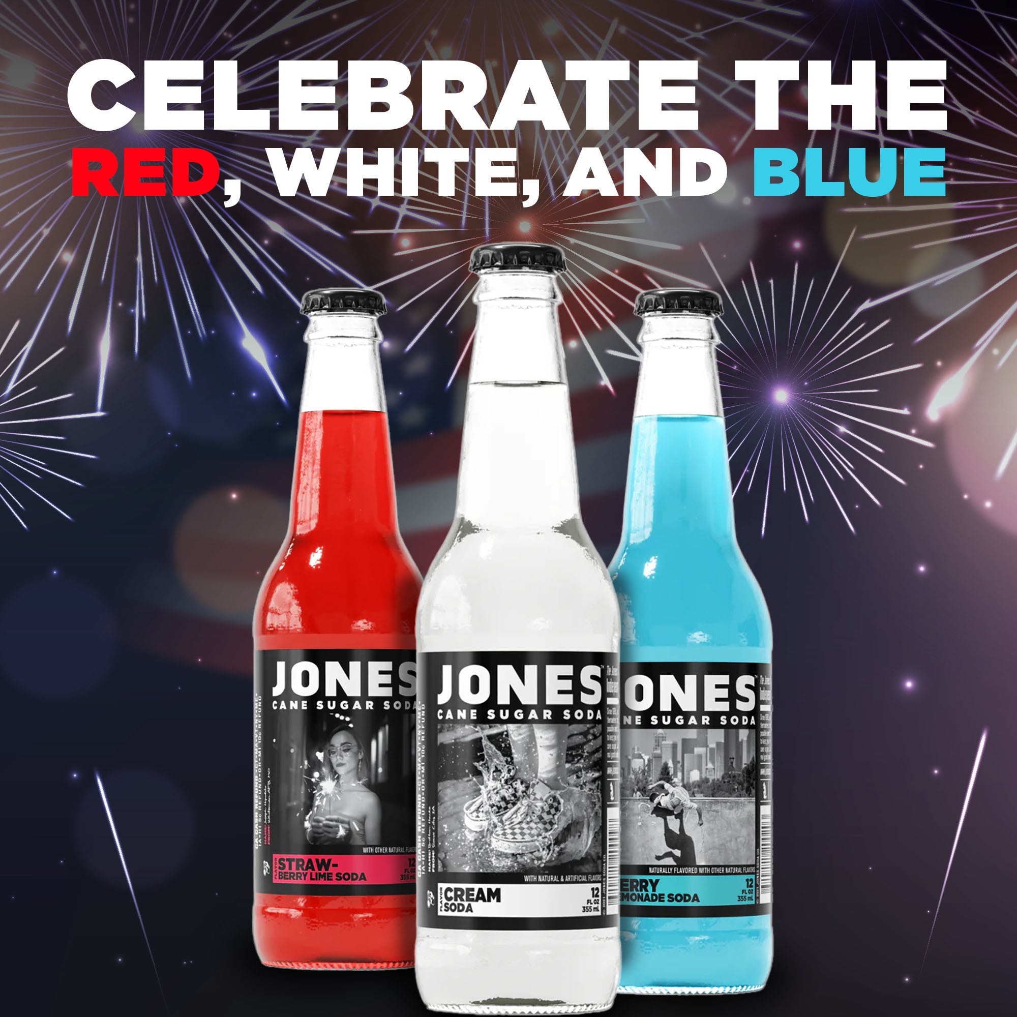 Jones Blue Raspberry Jones Soda Co.®️ The Original Craft Soda